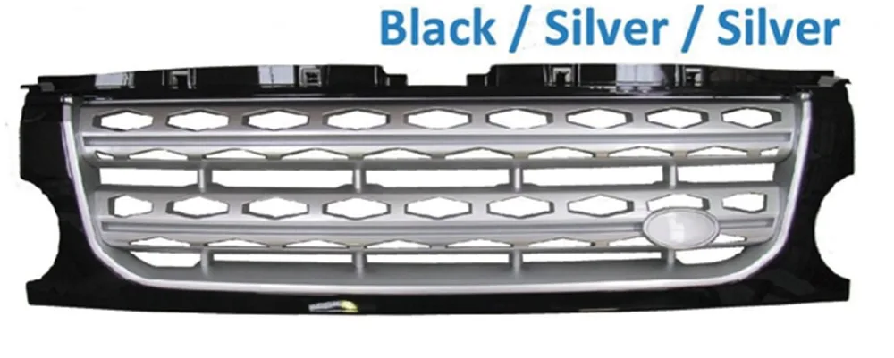 Тюнинг передний средний гриль ABS автозапчасти подходят для Land Rover Дискавери 3 LR3 2003-2009 ремонт бампер передняя решетка сетка вентиляционная решетка