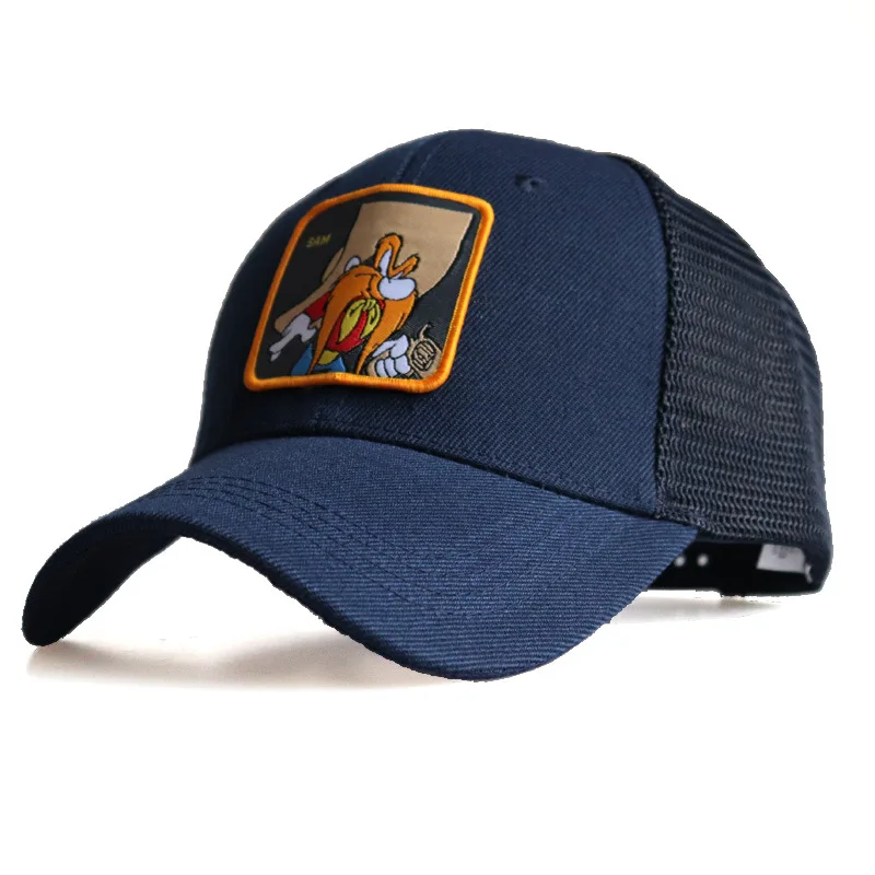 Baseball Cap Men Snapback Hat Hip Hop Looney Tunes Sam Cartoon Sun Summer Breathable Animal Sports Outdoor Accessory (1)