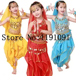 Детская одежда для индийского беллиданса, 3 компл. 4 цветов   VL-143