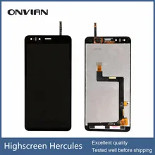 Tested well 5″ lcd For highscreen Hercules LCD Screen Display with Touch screen Digitizer Assembly