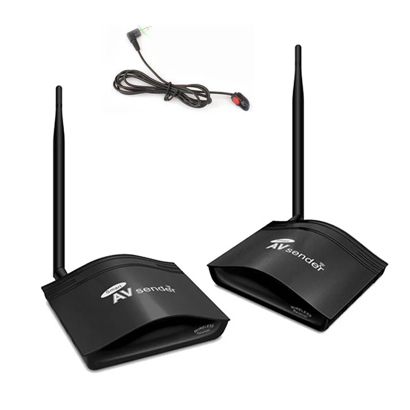 

HBUDS 2.4GHz 350m Wireless AV Sender Smart Audio Video Transmitter Receiver With IR Remote PAT-266 Black