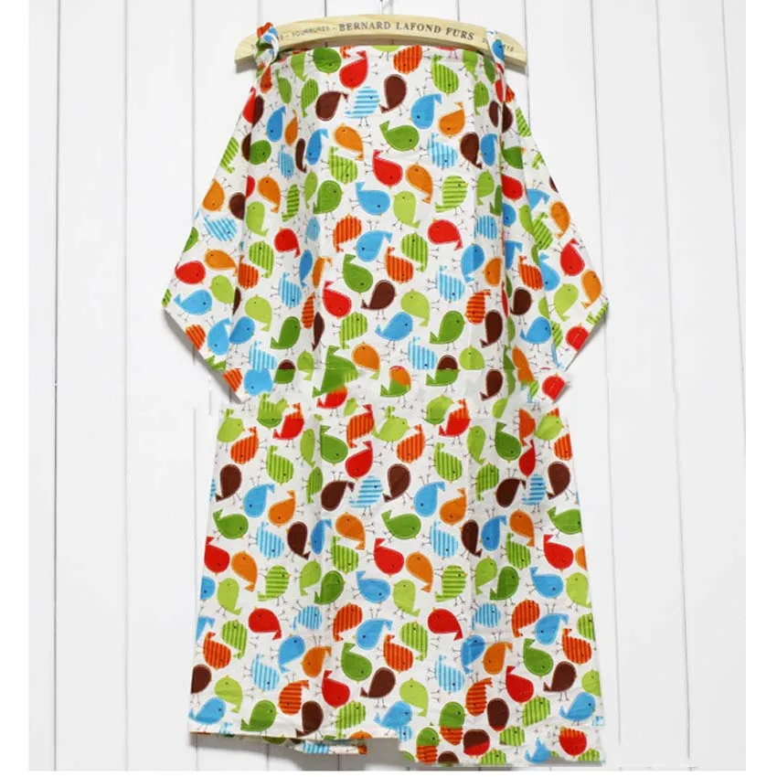 Грудное вскармливание покрытие Летний стиль шаль для кормления накидка одежда детское одеяло полотенце для коляски Грудное вскармливание - Цвет: Bird