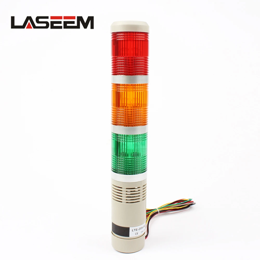 DC12V-24V Safety Stack Lamp Red Green Yellow Flash Industrial Tower Signal warning Light LTA-205 AC 