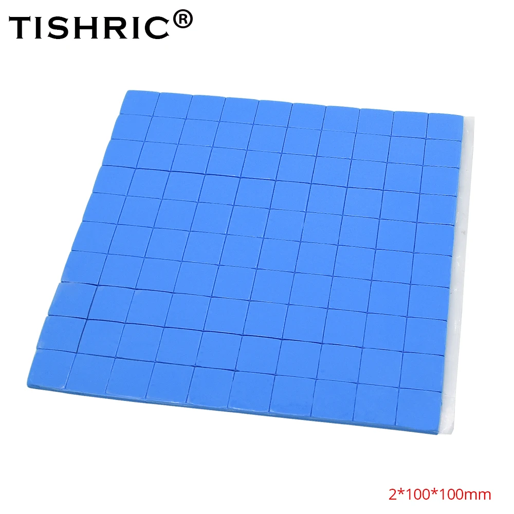 Термальная прокладка TISHRIC 0 5 мм/1 мм/2 мм охлаждающая проводящая силиконовая для