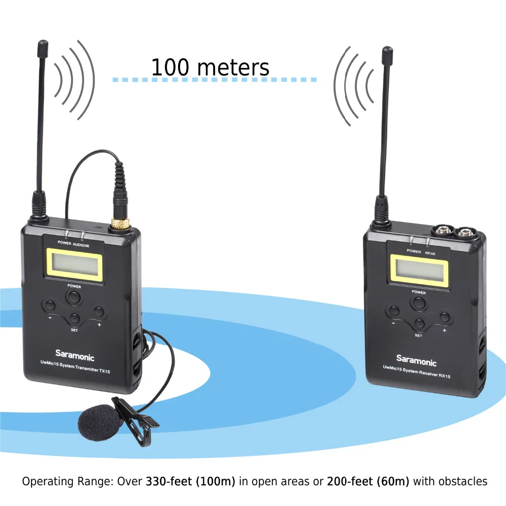 Wireless lavalier Microphone SystemSaramonic UHF