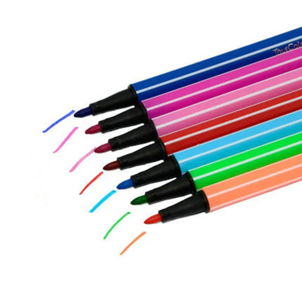 

36 Colored Washable Watercolor Brush Pen Student Manga Drawing Art Marker for School Supplies Material Escolar Free Shipping