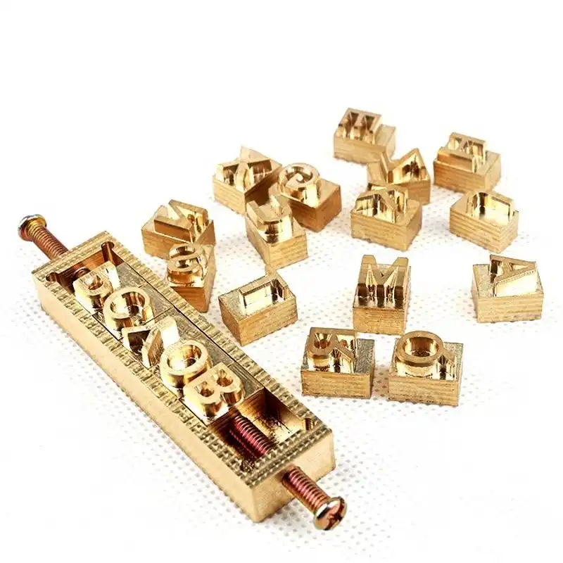 Custom Design Leather Hot Foil embossing Dies Stamping Digital Alphabet