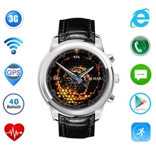 Android 4.4 Schrittzähler Herzfrequenz SmartWatch X5 Bluetooth WiFi GPS 1,4 «Amoled-display 3G Smart Uhr für iOS Android Smartphone