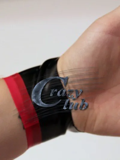 Crazy club_новое поступление, перчатки с зажимом и кольцами, два контрастных цвета, латексные перчатки для взрослых, наручные перчатки, распродажа