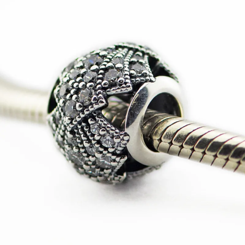 Fits Bracelet Charms DIY Beads for Jewelry Making Oriental Fan Openwork Silver Charm Real 925