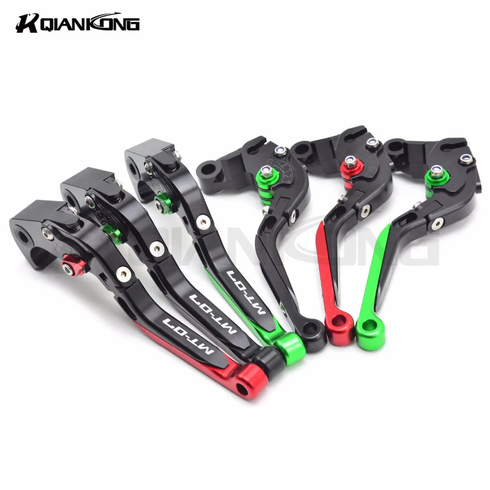 

FOR Yamaha MT07 MY-07 2014 2015 2016 CNC Aluminum adjustable extendable motorcycle Motorbike clutch brake levers 12 Color