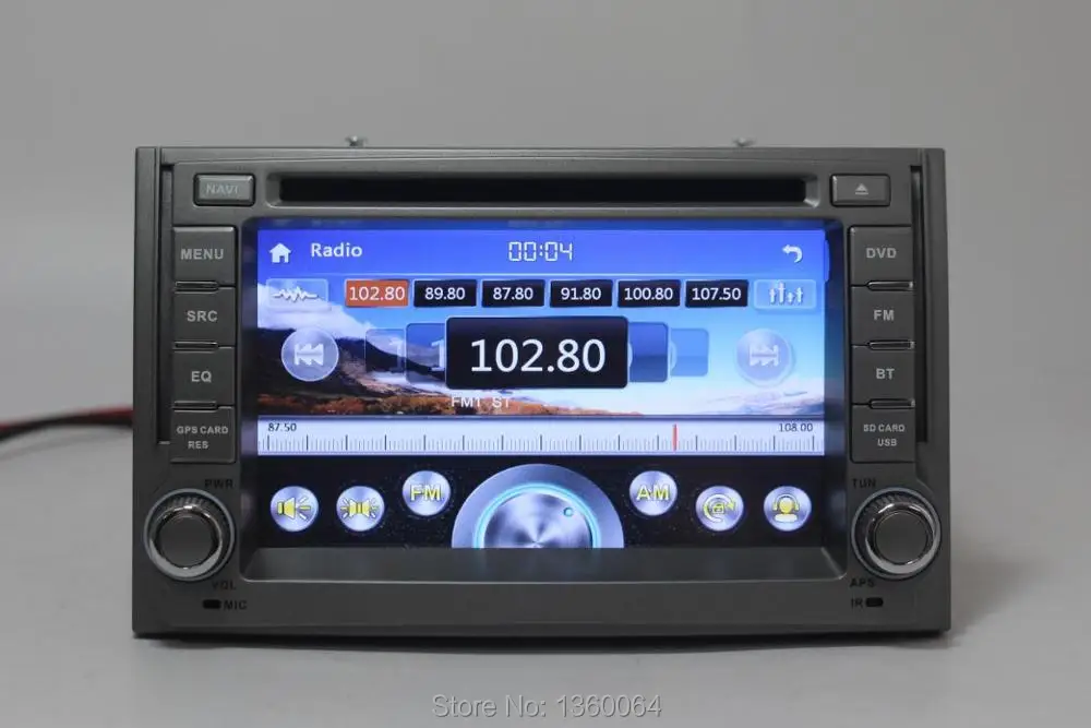 Top 2 Din 6.2" Car DVD Player for Hyundai H1 Grand Starex with GPS Navigation Bluetooth Radio Head unit ATV USB/SD 3G host +Free map 10