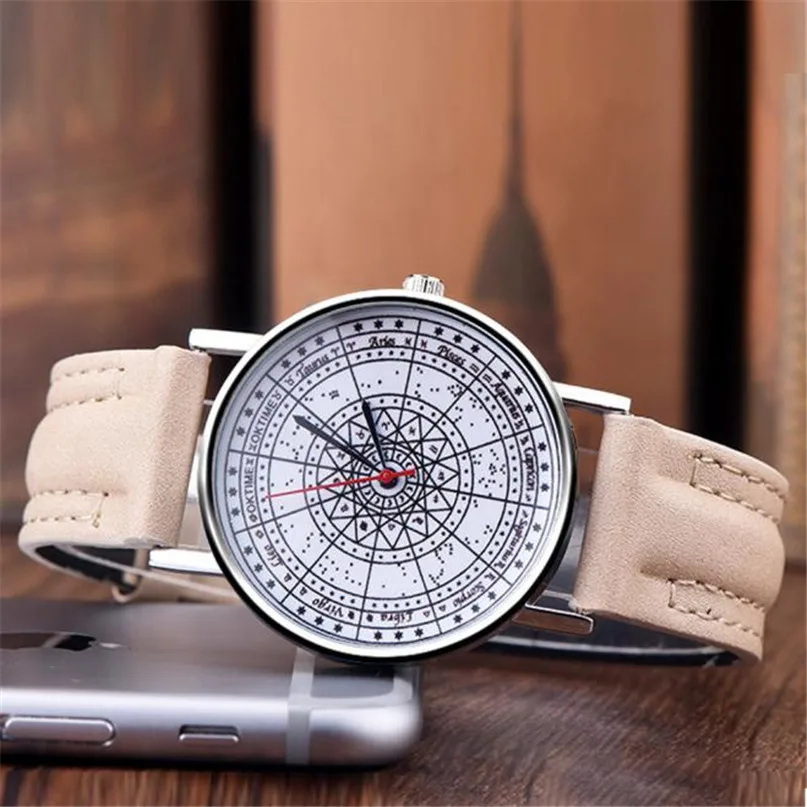 Oktime бренд унисекс часы для мужчин и женщин высокого качества кожаный ремешок аналоговые кварцевые наручные часы Vogue Леди Девушка F20489