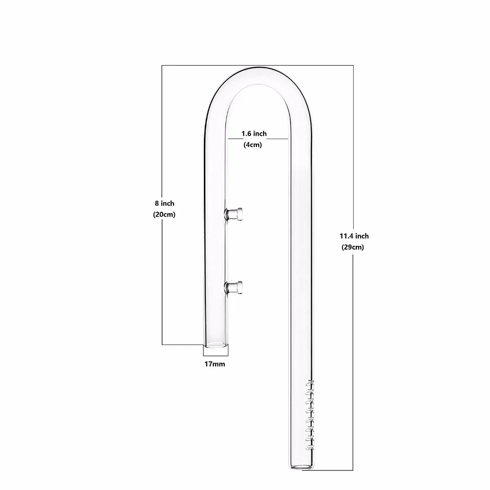 Лилия мака пион стеклянная трубка качество ada двойная присоска fix фильтр Аксессуар водяное растение для аквариума Танк 13 мм 17 мм