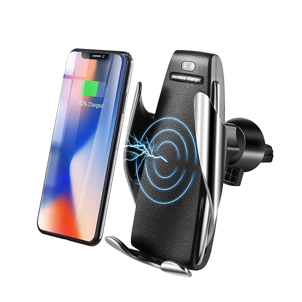 

VITOG Auto Clamping Wireless Car Charger Air Vent Phone Holder 360 Degree Rotation Charging Mount Bracket for iphone 8 X Android