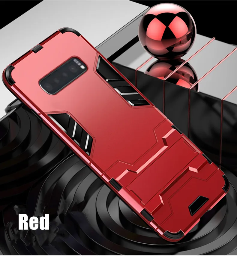 KEYSION للصدمات درع الحال بالنسبة لسامسونج غالاكسي نوت 10 S10 S9 S8 M30 M40 حامل حامل سيارة حلقة غطاء الهاتف لسامسونج A80 A90
