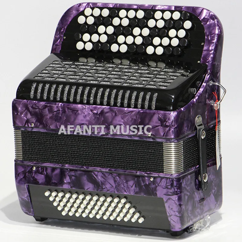 Afanti Music 34 k/60 басовый аккордеон(AAD-65 - Цвет: Фиолетовый