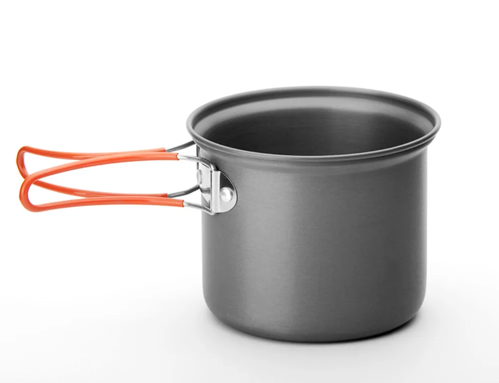 Envío Shipping2-3 personas Camping ollas Set 4in1 plegable cocina utensilios de cocina olla de aleación de aluminio 448G fuego Arce FMC-208