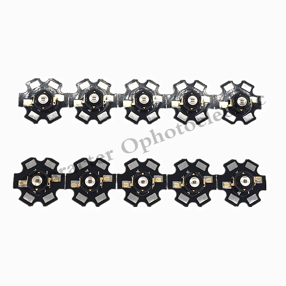 50pcs 3W Infrared IR 850NM/940NM  High Power LED Bead Emitter DC1.5-1.7V 700mA   Base or With/Without 20MM PCB 50pcs 3w white led aluminum base plate pcb board substrate 20mm lm parts flashlight bulb spotlight for diy light