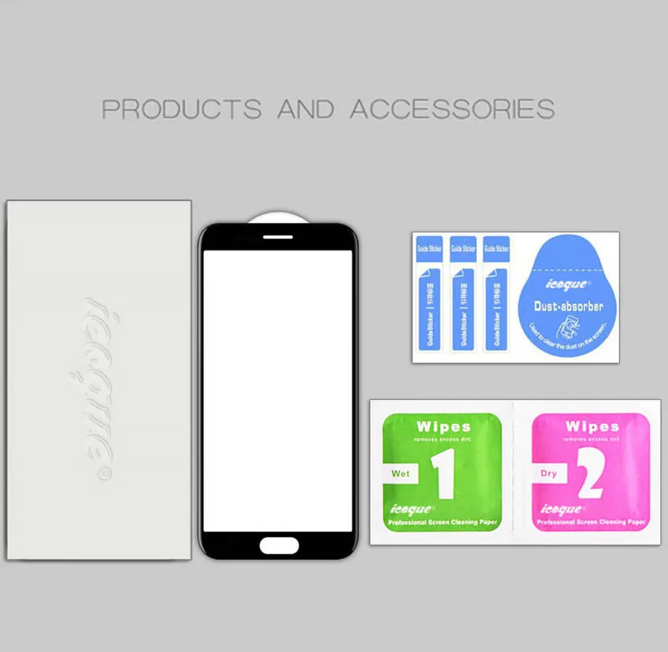 Icoque 4D Tempered Glass for Huawei Nova 2 plus Screen Protector Glass Case 9H Round Curved Edge Film for Nova 2 plus Glass (12)