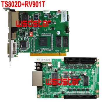 

TS802D LED sending card+1pc RV901T Full color LED screen controller card RV901 RV801 RV801D 2pcs/lot