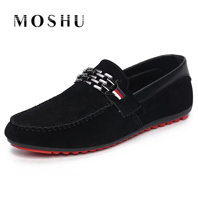 

Spring Autumn Men Flat Casual Shoes Fashion Loafers Soft Moccasins Slip On Male Breathable Driving Shoes Plus Size 39-46