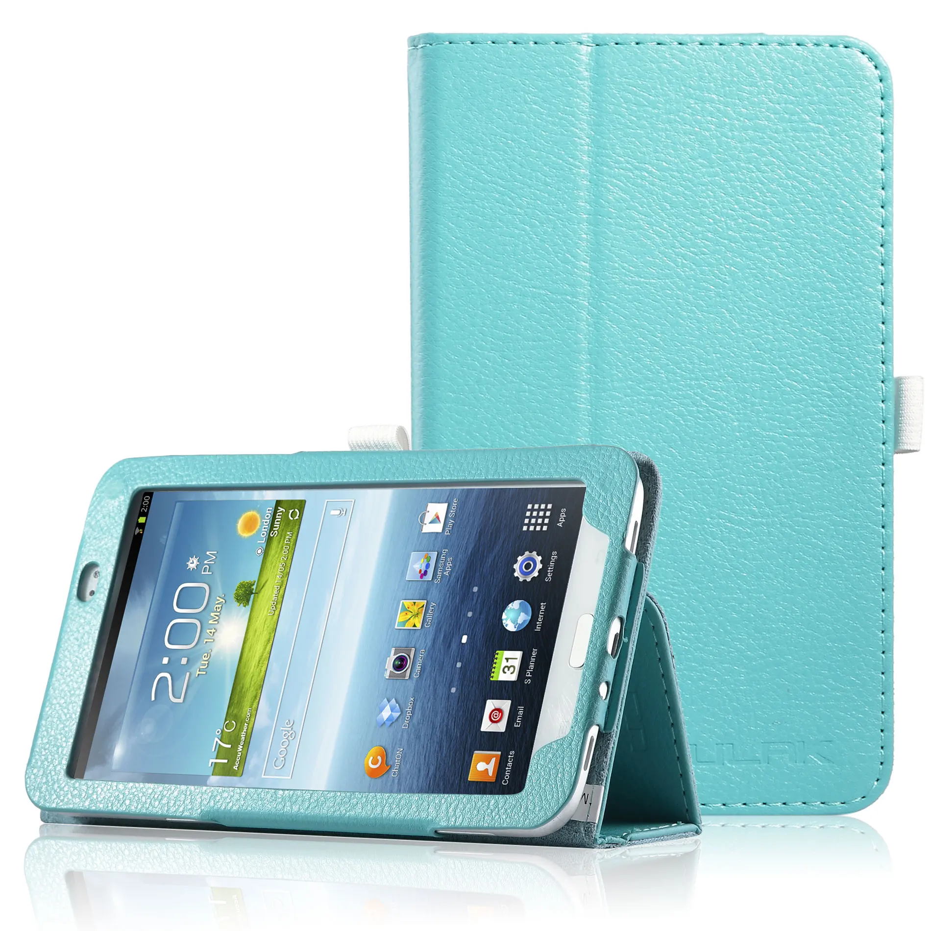 ULAK New Folio Leather Case Cover Stand For Samsung Galaxy Tab 3 7.0" 7