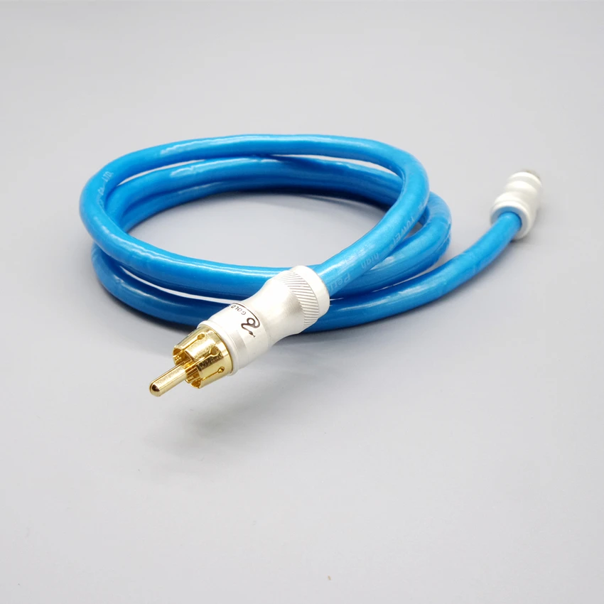 DIY 1R RCA Coaxial Cables Oxygen free copper core With Foil shields transmit signals better