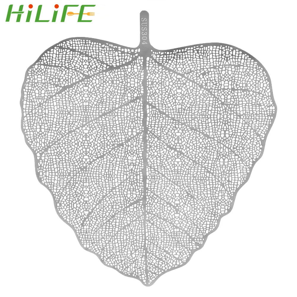 

HILIFE Bookmark Leaf Tea Filter Kitchen Tools Teaware Stainless Steel Filter Hollow