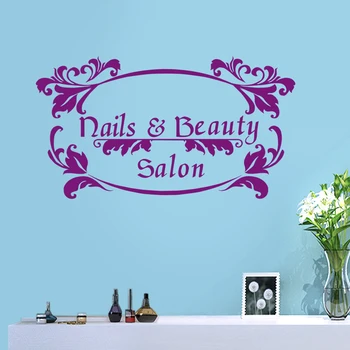 

Nail Art Salon Shop Wall Decal Beauty Salon Sticker Vinyl Wall Decals Decor Mural Nail Art Salon Shop Glass Window Sticker