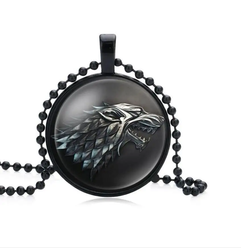 

9 colors Hiphop Rock Animal Stainless Steel Wolf Head Black Color Chain Necklaces Pendant For Men boys Fashion Jewelry