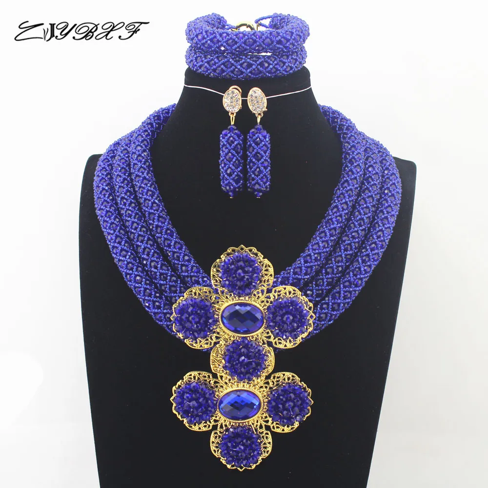 

2019 Purple/Champagne African Beads Jewelry Sets Nigerian Wedding Jewelry Sets Full Beads Indian Bridal Jewelry Sets L0001