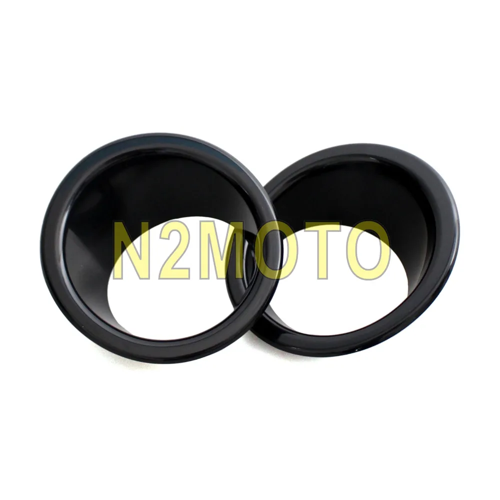 Black Chrome 2pcs Exterior Bumper Fog Light Lamp Ring Trim Cover Spotlight Protection for Jeep Wrangler JK 2007-2017 | Автомобили и