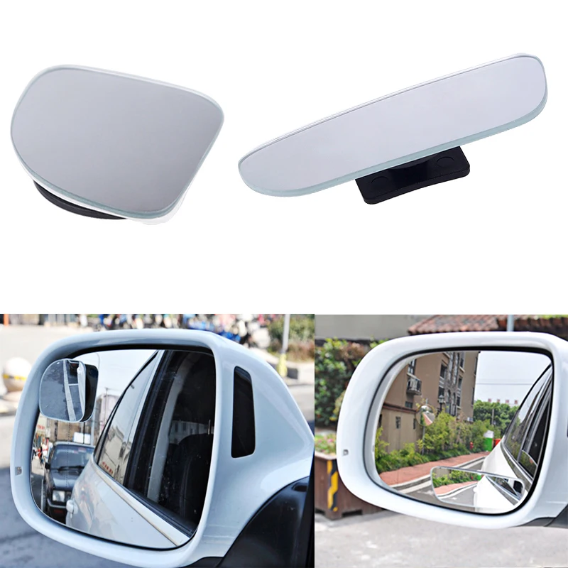 

2pcs Vehicle Car Rear View Mirror 360 Rotating Safety Wide Angle Blind Spot Mirror Parking Round Convex Accessories Car-Styling