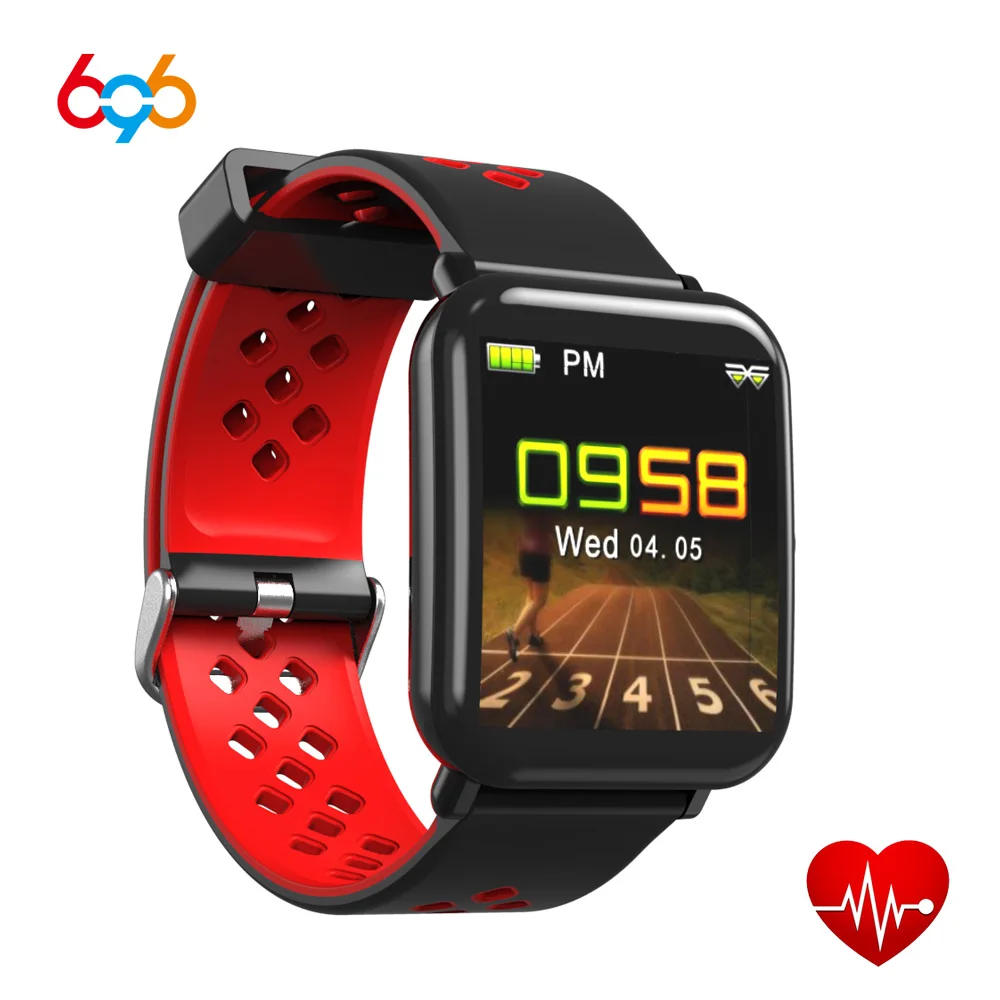 

696 DM06 Man Smart Bracelet Heart Rate Monitor Sleep Monitor Colorful Screen Vibrating Alarm Clock