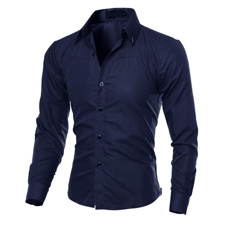 2018 جديد الرجال عارضة شبكة قمصان ذكر صالح سليم قميص رسمي للأعمال قمم الرجال الخريف كم طويل أسود أحمر قمصان مربعة النقش زائد حجم 5XL