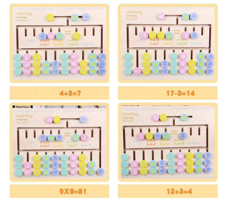 Brinquedos do Bebê Auxiliares de Ensino Educativos de Madeira para Crianças Montessori Cedo Aprender Cálculo Matemática Brinquedo Labirinto Digital Brinquedos 13 Brinquedos e hobbies