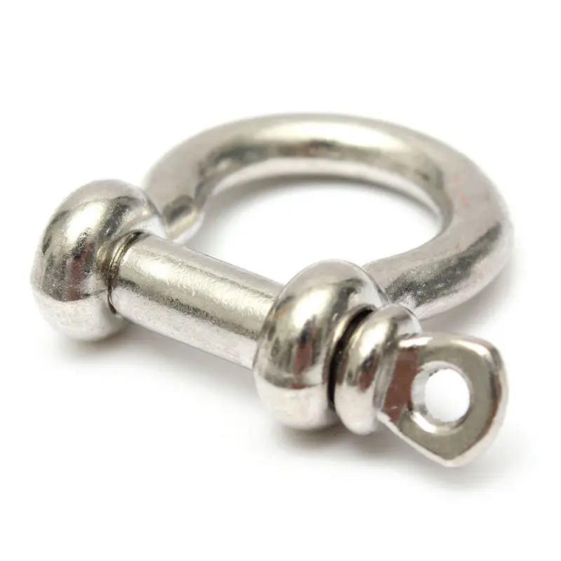 Nice 10pc O Shape Stainless Steel Shackle Buckle For PARACORD Survival