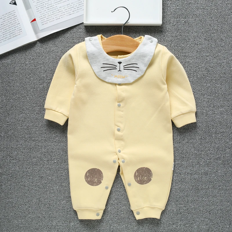 Одежда для новорожденных детские комбинезоны с длинным рукавом на весну и осень