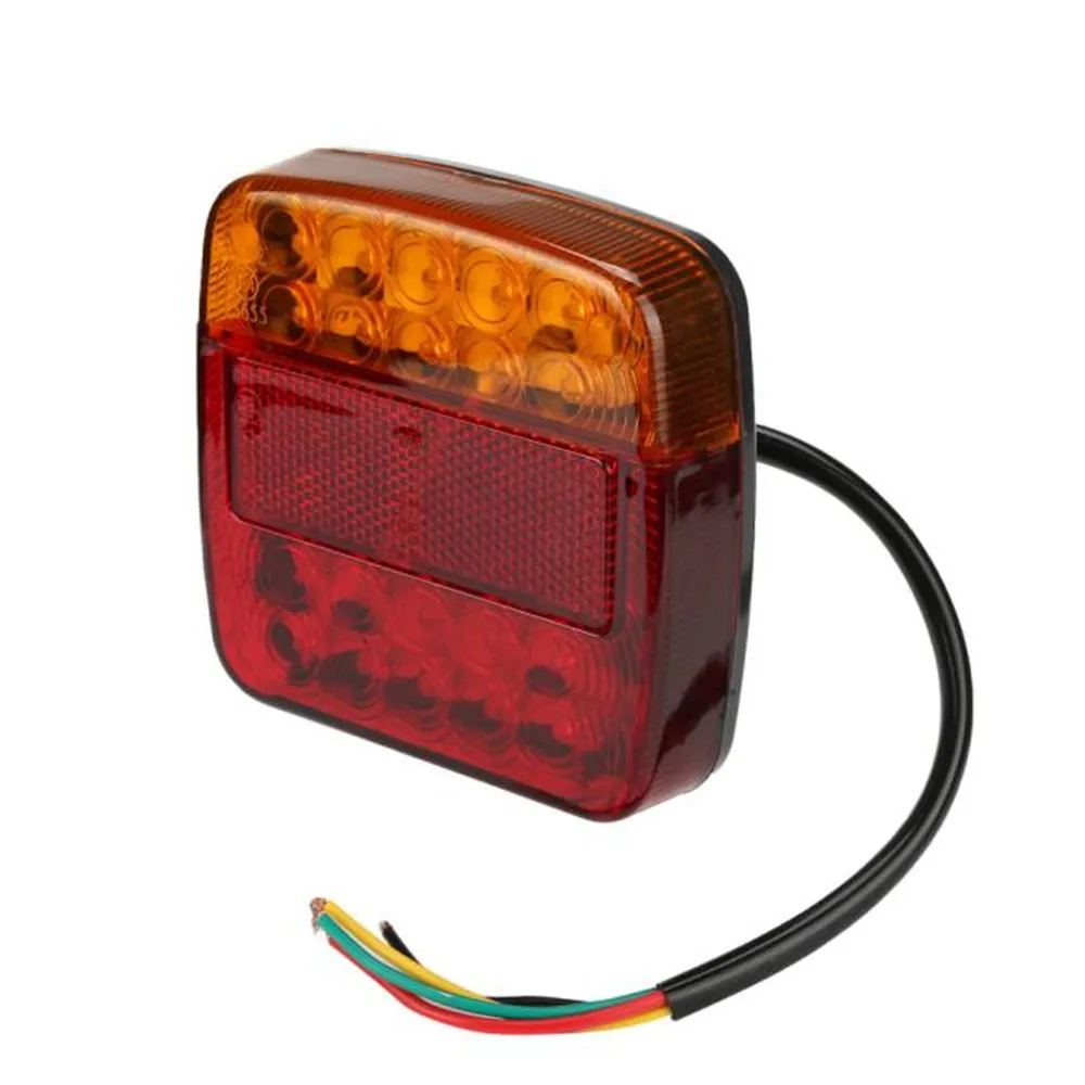 2 Trailer Truck 26 LED Taillight Brake Stop Turn Signal License Plate Light Lamp (3)