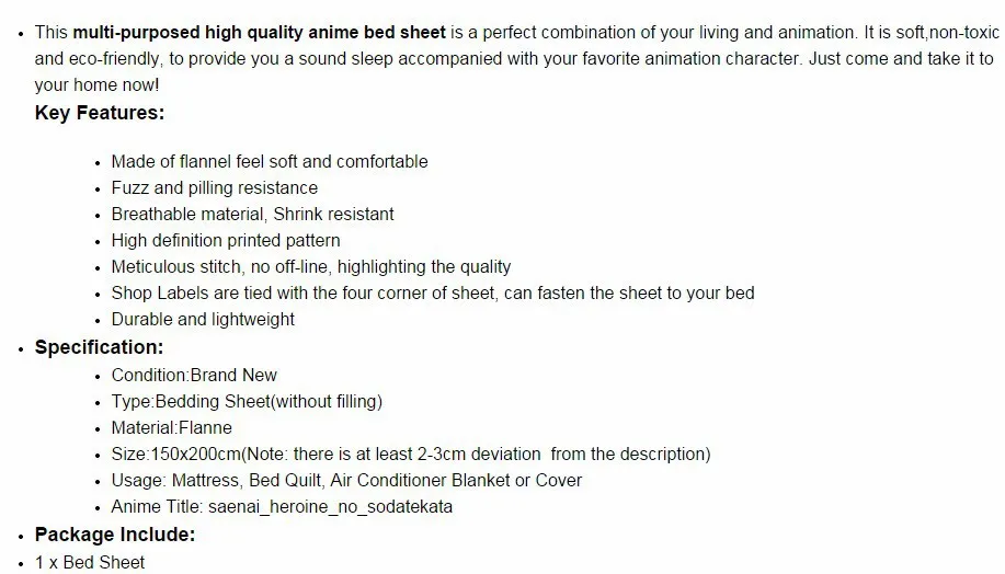 Animation Anime Bedding Bed Sheet 150x200 Air Conditioner ...