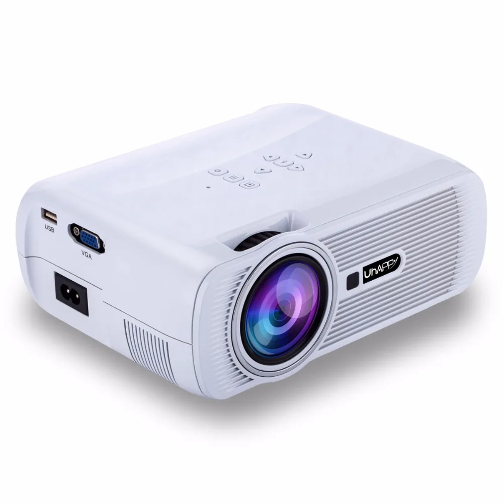 Проектор U80 Plus 2000 лм портативный проектор для дома и офиса светодиодный HD Uhappy Android