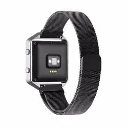 Ремешок для Fitbit Blaze Миланского Нержавеющая сталь плетеные сетки Магнитная Absorptio