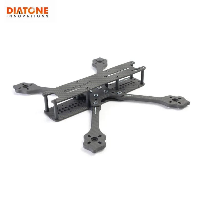 

Diatone 2018 GT-Tyrant630 630mm / GT-Tyrant530 530mm Wheelbase 6mm / 5mm Arm Normal X Type Frame Kit For RC Models DIY Part