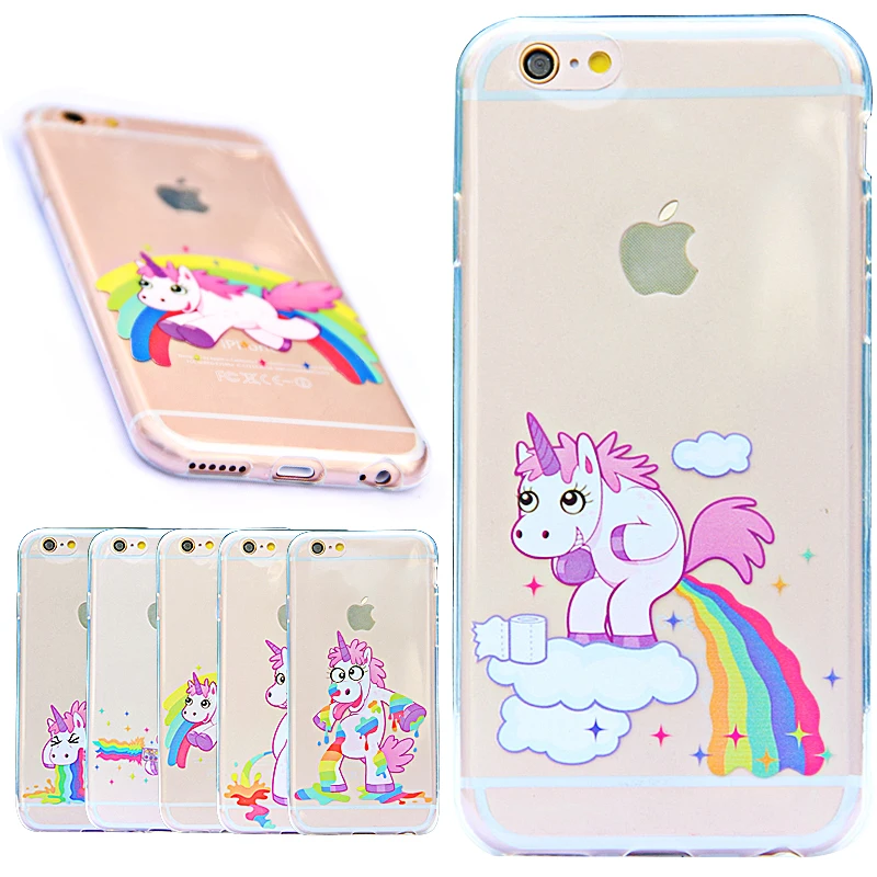 Buy Rainbow Unicorn Case For iPhone 5 5S SE / 6 Plus