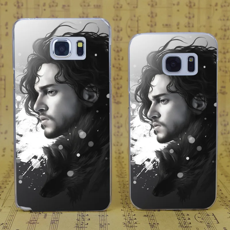 Dream Фокс b1975 Джон Сноу Игра трон прозрачный жесткий чехол для ПК Samsung Galaxy S 4 5 6 7 8