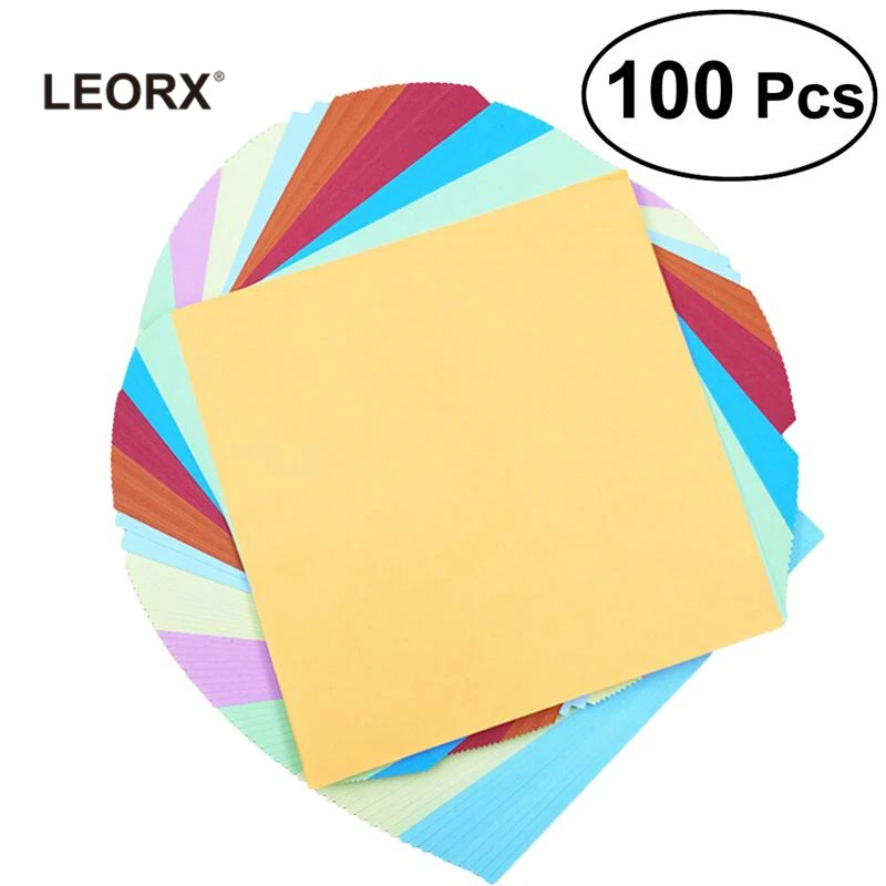 100 Pcs Double Sided Origami Paper Premium Quality Square Sheets For