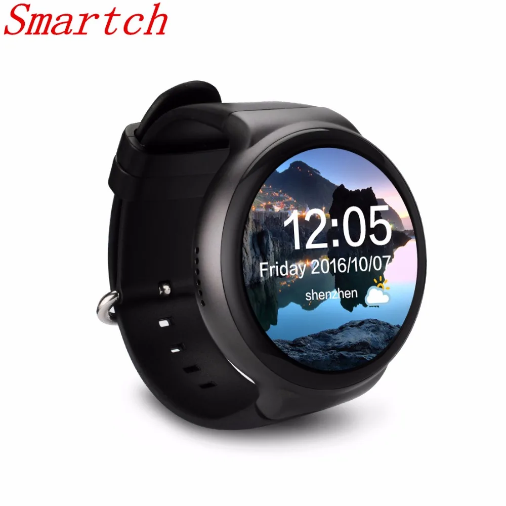 

Smartch I4 2017 New arrival I4 Smart watch Android 5.1 1.39 inch AMOLED Display 1GB RAM 16GB ROM support 3G WiFi GPS Clock Phone