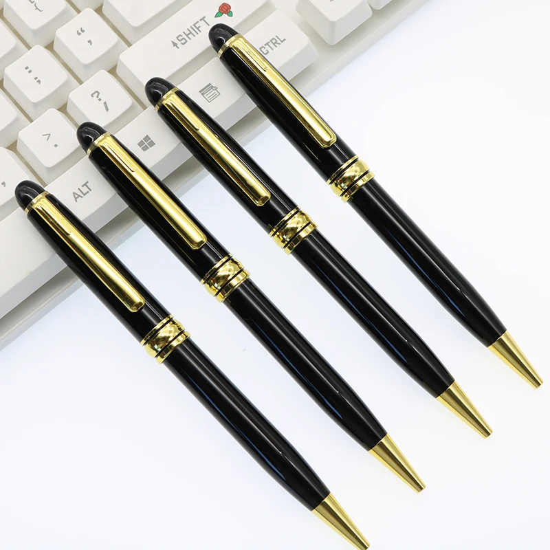 

New 1pc Cheap High - End Business Hotel Signature Pen / Advertising Ball Pen + Gold Refill