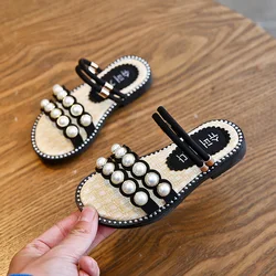Cute Kids sandals for Girls Summer Children Shoes Pearl Design Slippers Anti-slip Sandals Indoor Outdoor Beach Shoes Cute Kids sandals for Girls Summer Children Shoes Pearl Design Slippers Anti-slip Sandals Indoor Outdoor Beach Shoes